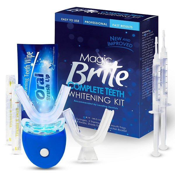 Magic Brite Complete Teeth Whitening Kit w/ LED Light - bodytonix