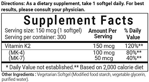 Micro Ingredients MK-4 + MK-7 Complex (300 Servings) - bodytonix