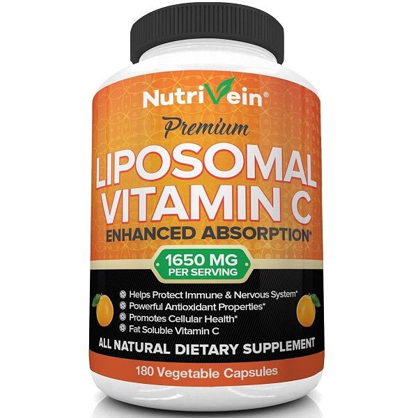 NutriVein Premium Liposomal Vitamin C 1600mg - bodytonix