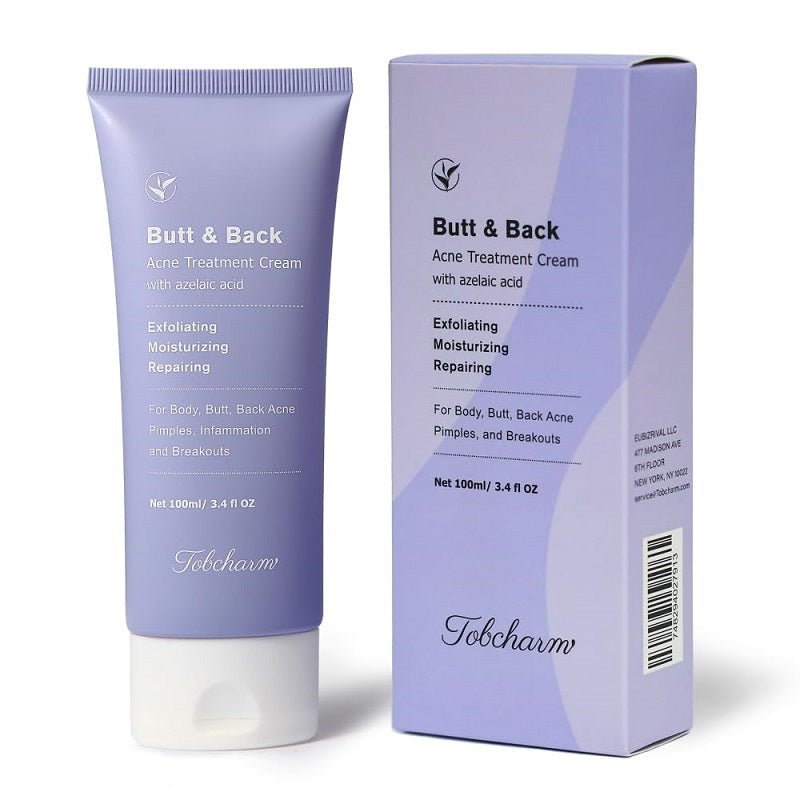 Tobcharm Butt & Back Acne Treatment Cream w/ Azelaic Acid - bodytonix