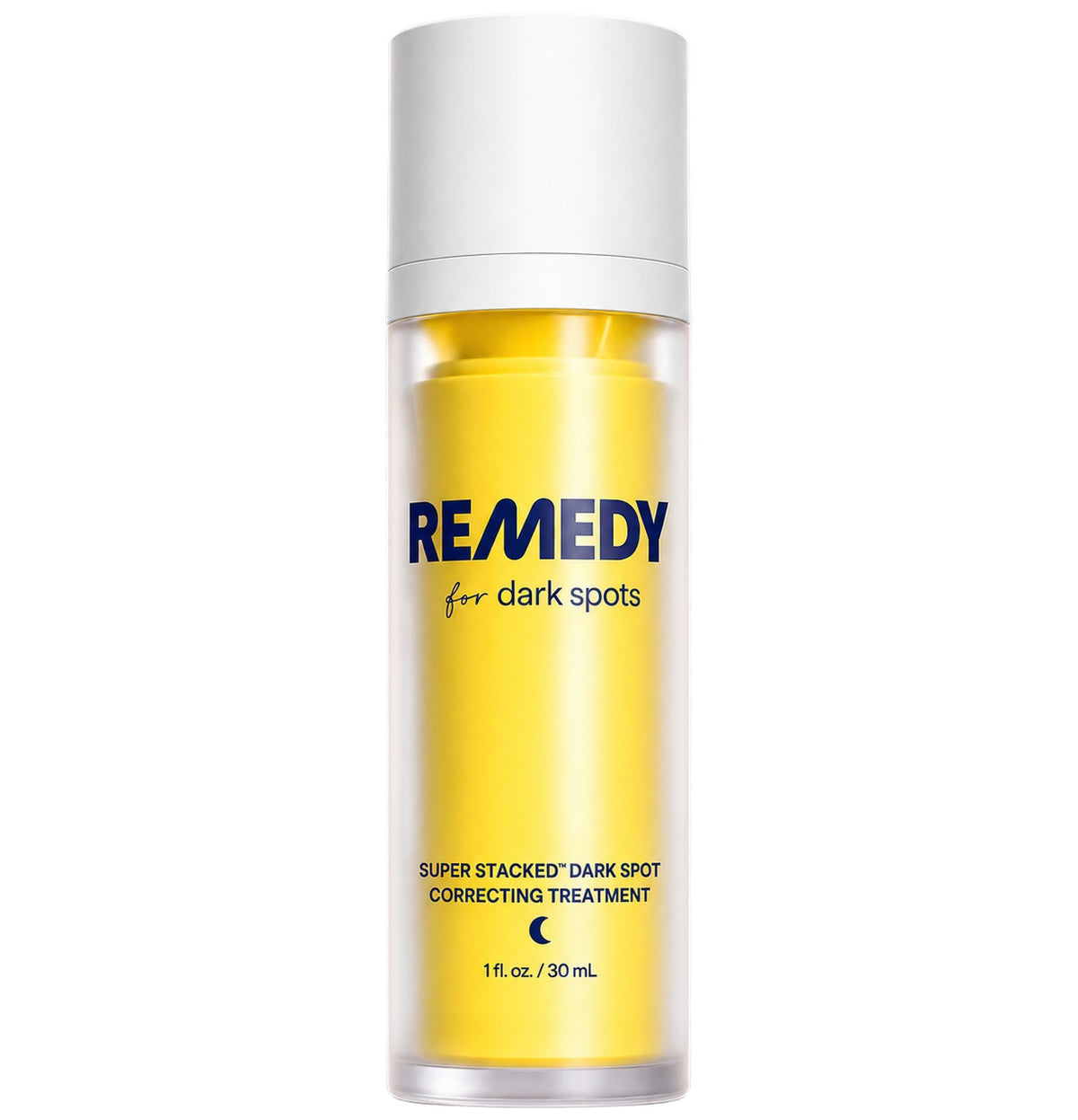 Remedy dark spot correcting serum bottle with yellow formula, 30 mL