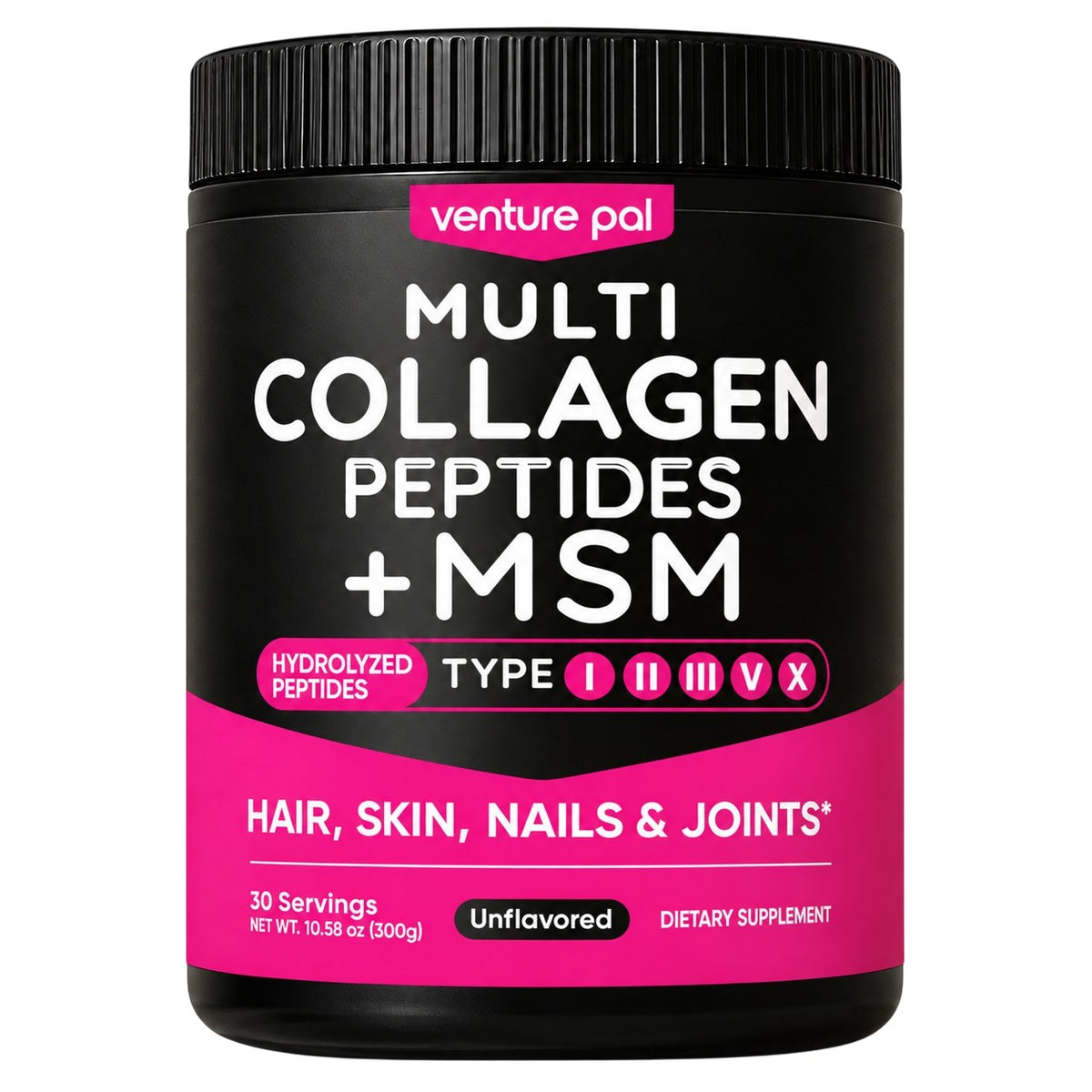 Venture Pal Multi Collagen Peptides + MSM Powder 300g