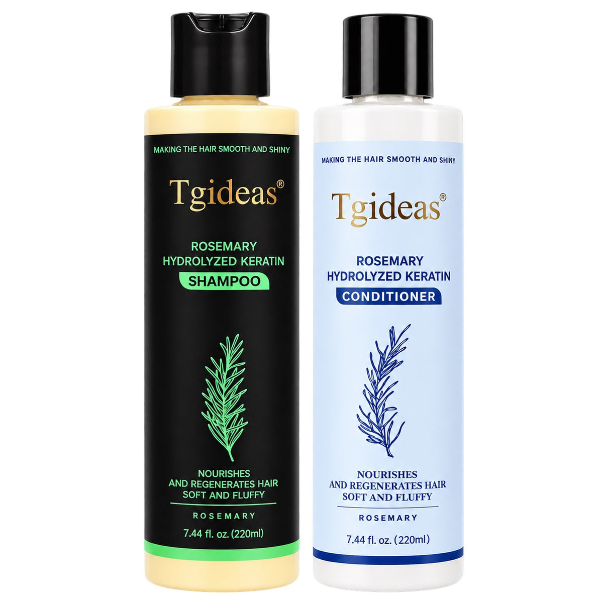 Tgideas Rosemary Hydrolyzed Kerotin Shampoo + Conditioner