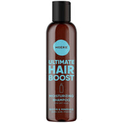 Moerie Ultimate Hair Boost moisturising shampoo bottle with black cap