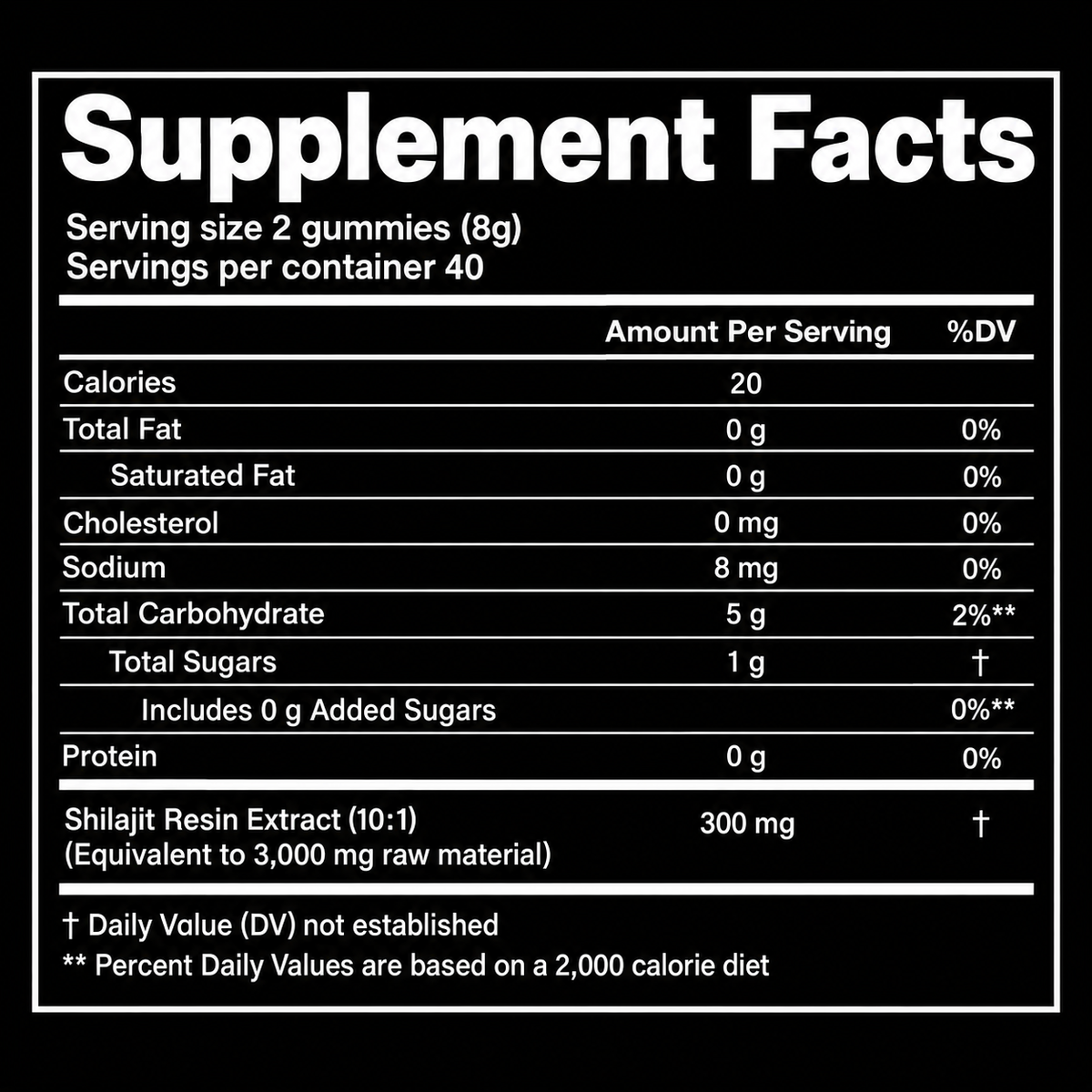 O NATURE ZIRAN Shilajit Gold Gummies 80 Count