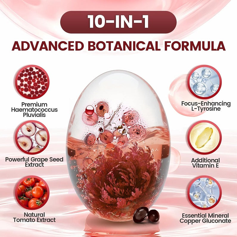 VivoNu Astaxanthin 24mg 10-in-1 Antioxidant Formula