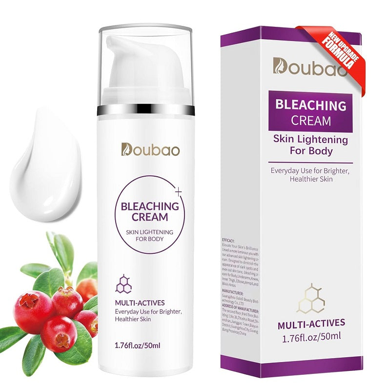 Doubao skin lightening bleaching cream pump bottle and box, 50 ml