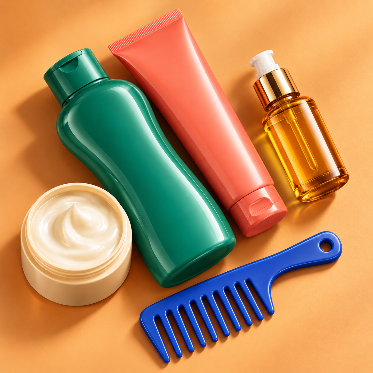 Generic hair care products and comb