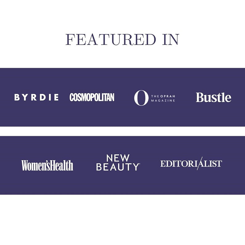 Bruise cream featured-in banner with magazine logo text