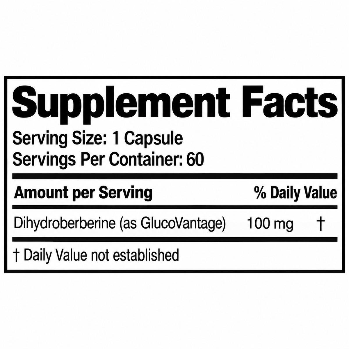 Double Wood Dihydroberberine 100mg