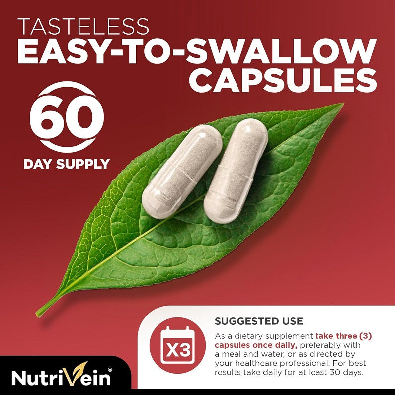 Two white capsules on a green leaf for ginseng extract supplement