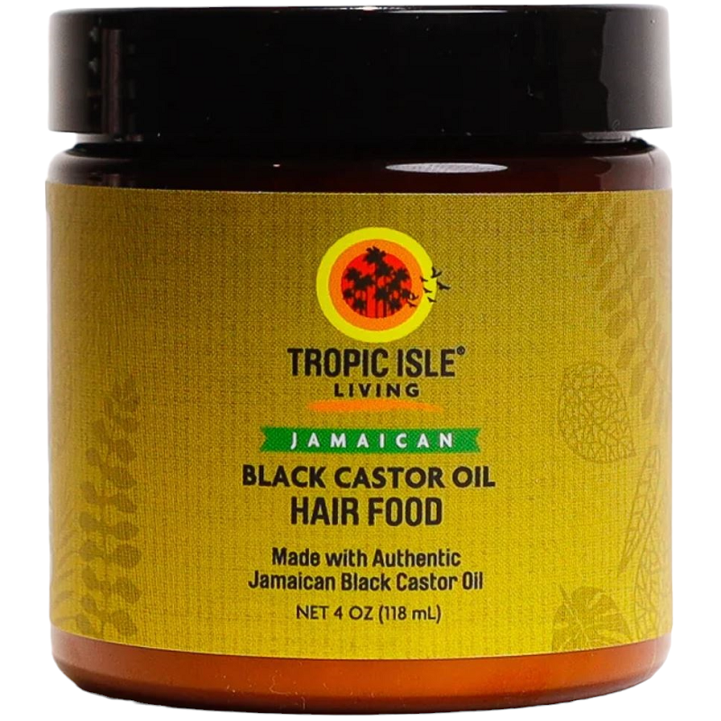 Jamaican Black Castor Oil hair food bottle, Tropic Isle Living, 4 fl oz (118 ml)