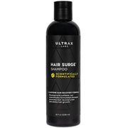 Ultrax Labs Hair Surge shampoo bottle with black cap and front label