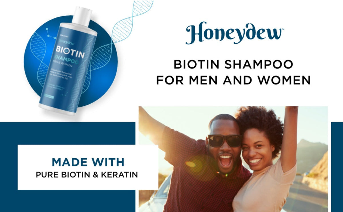 Biotin shampoo bottle with pump cap for men and women