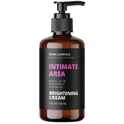 Derma Clinicals intimate area brightening cream bottle with pump