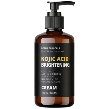 Kojic acid brightening cream bottle with pump, 120 ml
