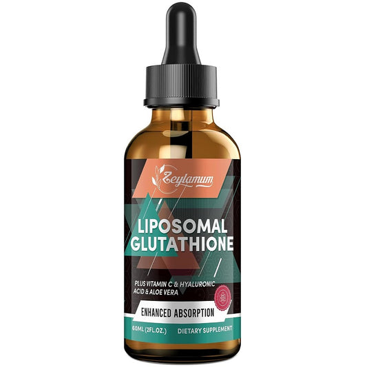 Zeylamum liposomal glutathione serum bottle with dropper, amber glass