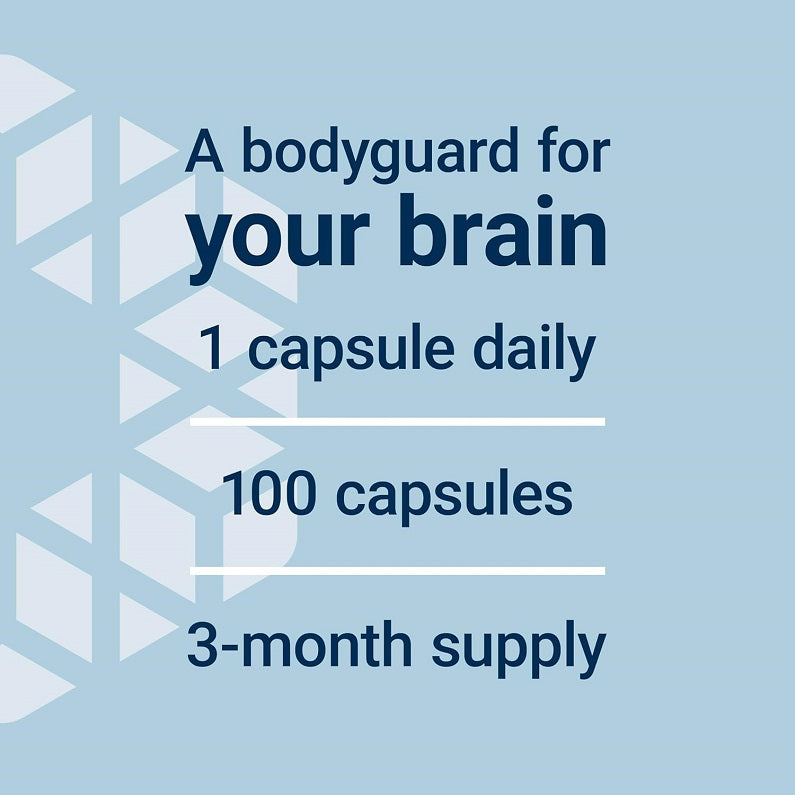 Promotional text for lithium support: 1 capsule daily, 100 capsules, 3-month supply