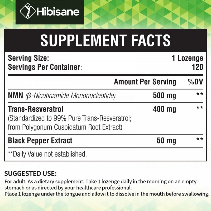 Hibisane NMN + Resveratrol Lozenges 900mg