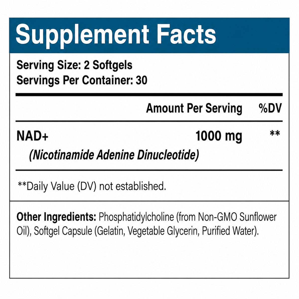 Maripolio Liposomal NAD+ 1000mg