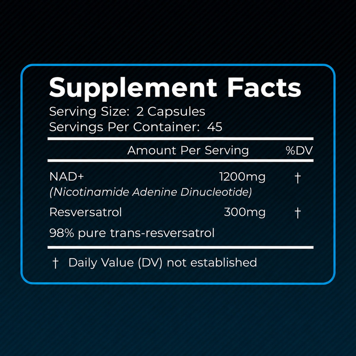 Wellness LabsRX Liposomal NAD+ 1500mg + Resveratrol