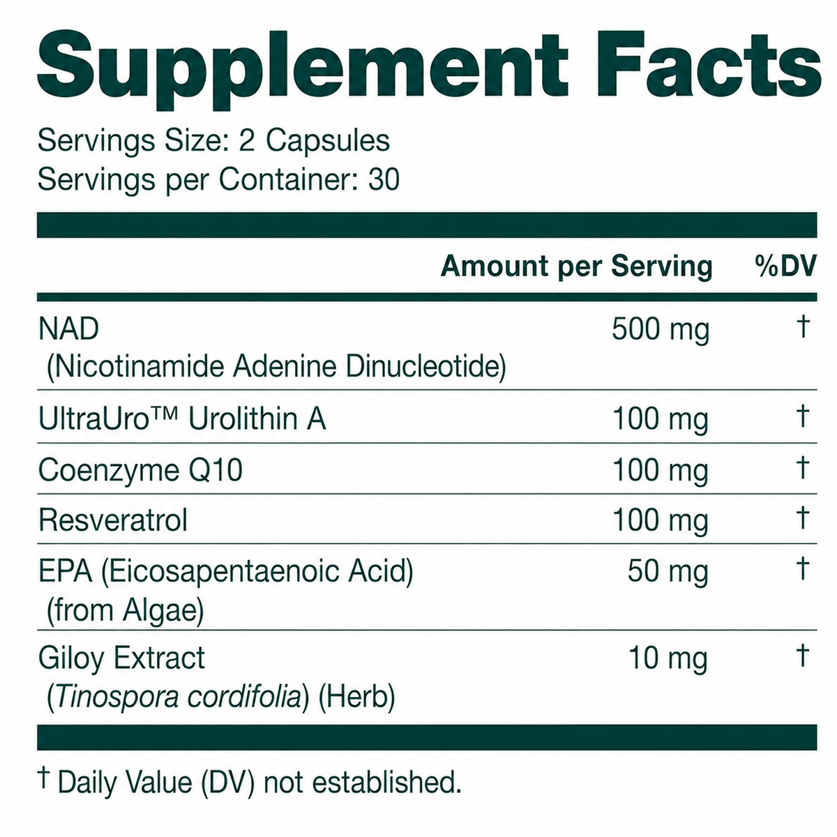 Etta Vita Liposomal NAD+ with Urolithin A