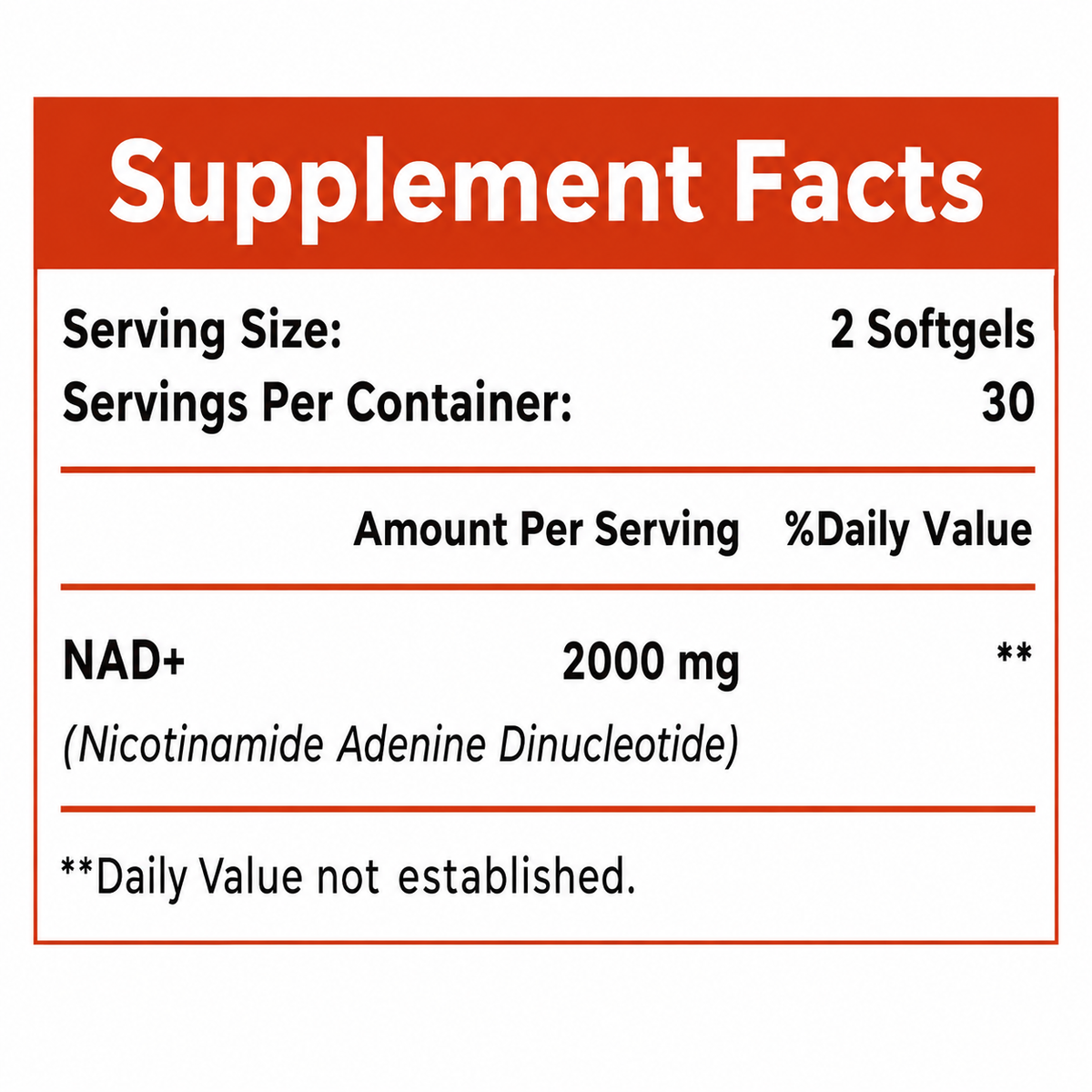 Cuerpo Sano Liposomal NAD+ 2000mg