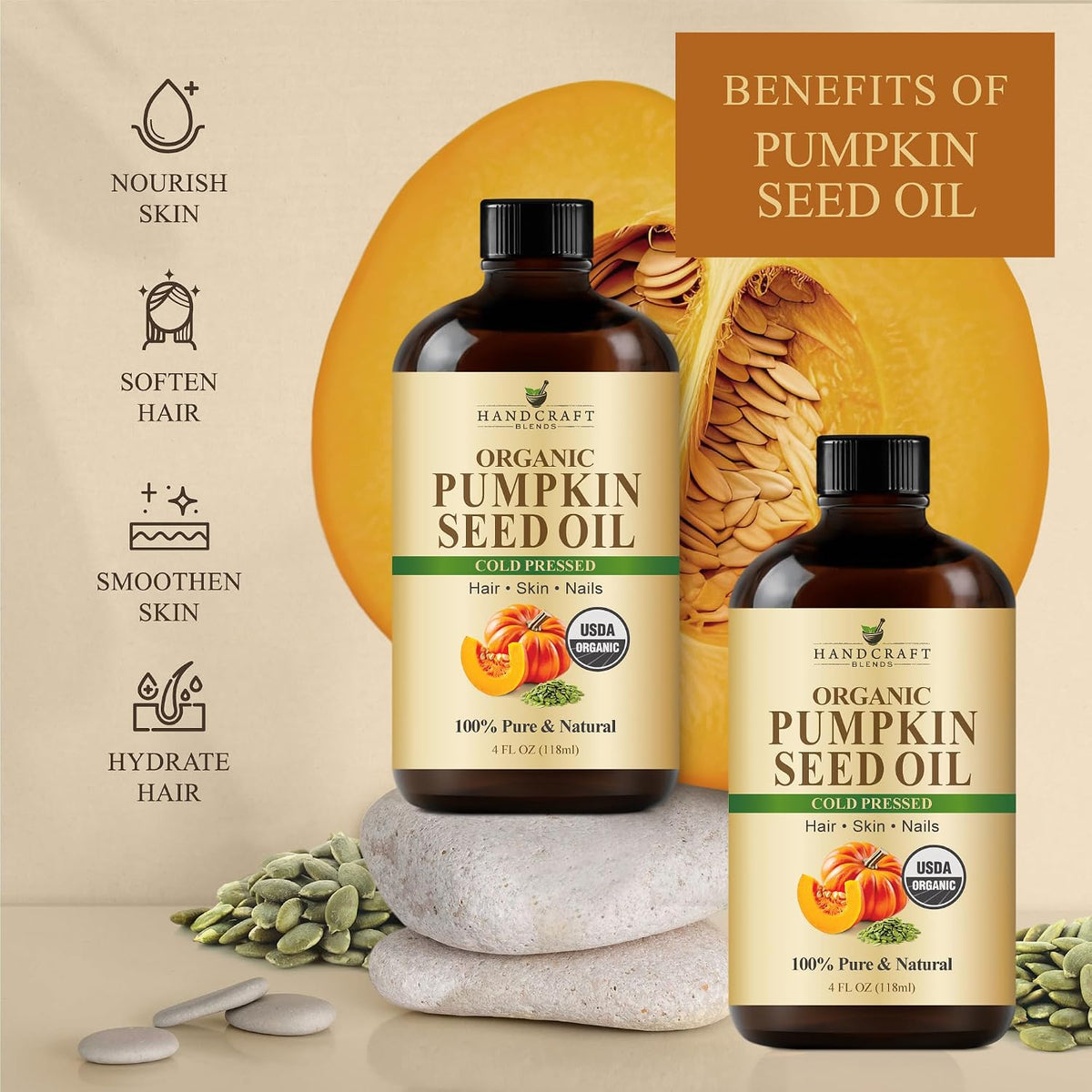 Handcraft Blends Organic Pumpkin Seed Oil 118ml