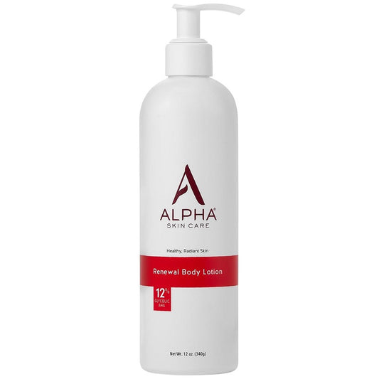 Alpha Skin Care Renewal body lotion bottle with pump, 340 g