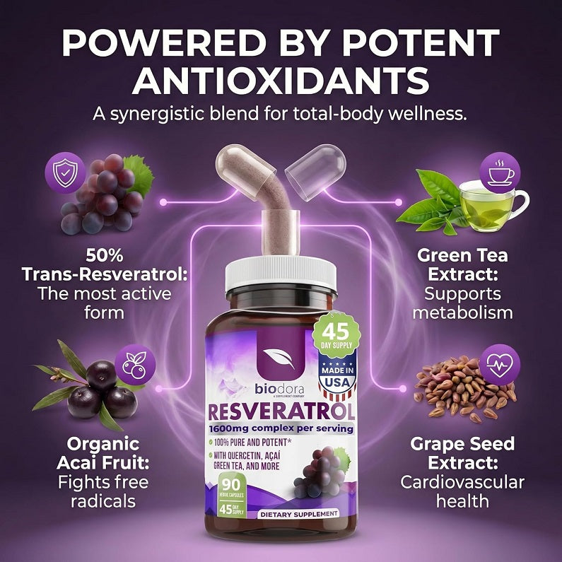 Biodora Resveratrol Complex 1600mg