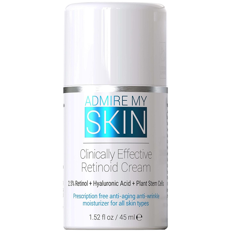 Retinoid cream in white pump bottle, 1.52 fl oz (45 ml)