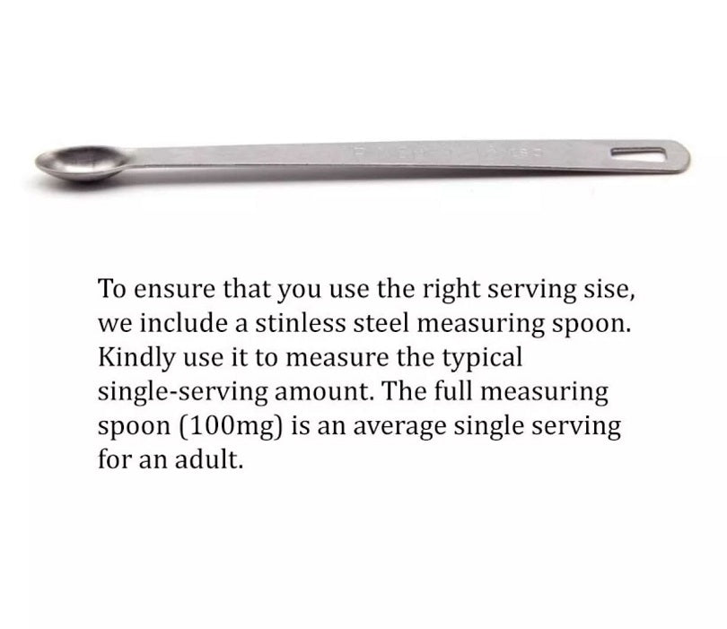 Stainless steel measuring spoon