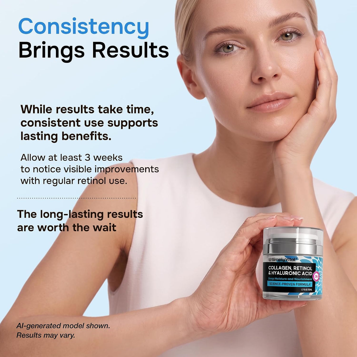 SimplyVital cream skincare routine and consistency