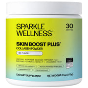 Sparkle Wellness Skin Boost Plus VERISOL collagen powder tub, no flavor, 30 servings