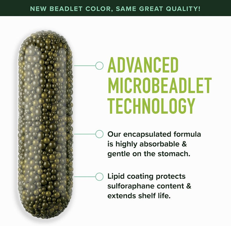 Advanced microbeadlet capsule with translucent shell and green microbeadlets