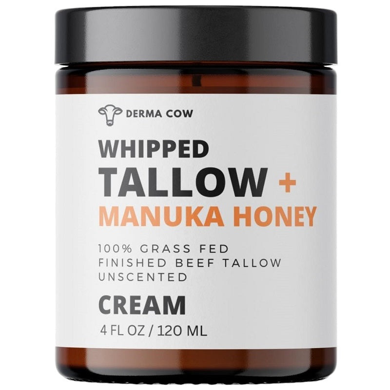 Derma Cow Whipped Tallow + Manuka Honey cream jar, 120 ml