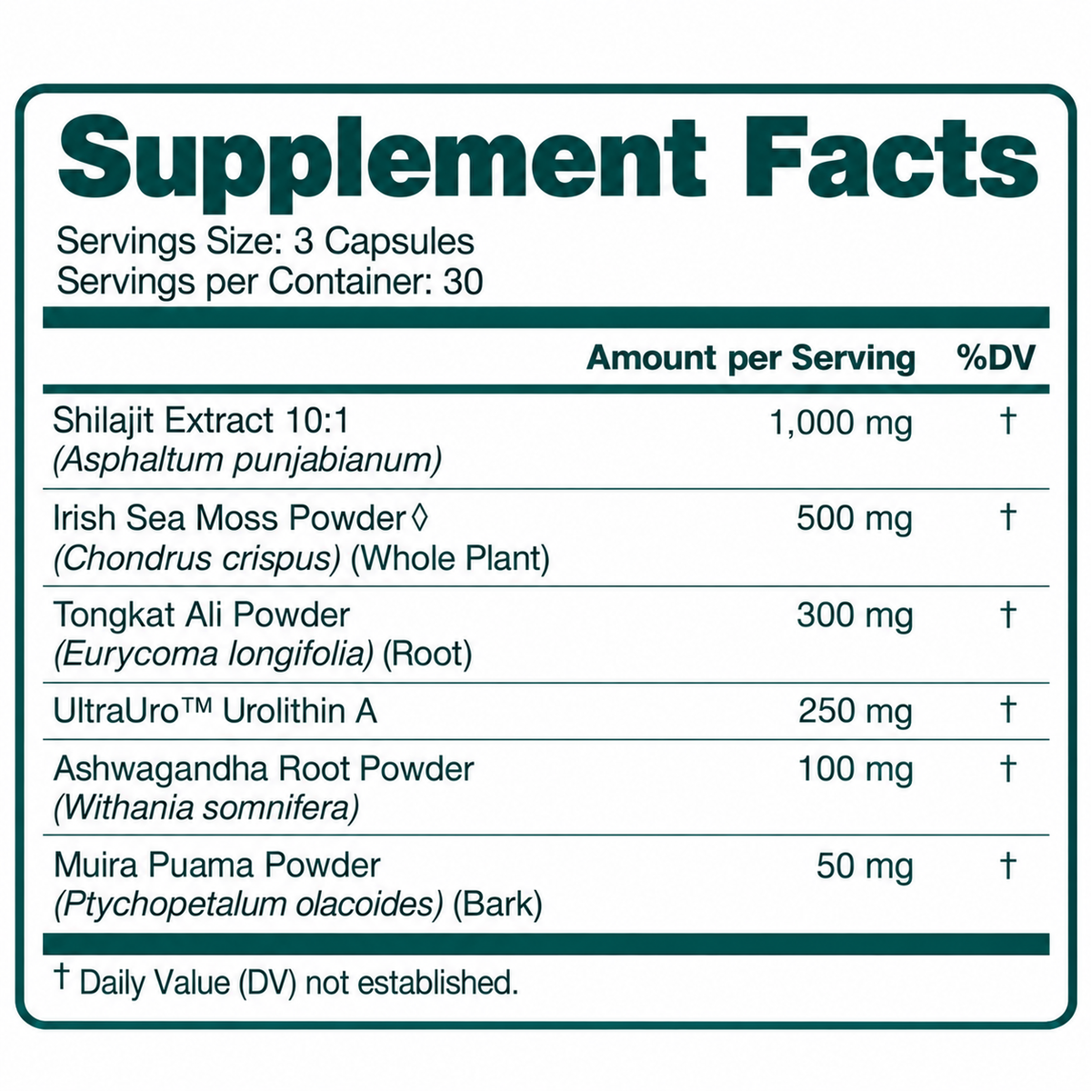 Etta Vita Urolithin A with Shilajit+ 6-in-1 Complex