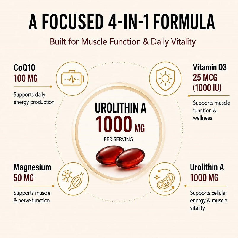 Urothyxen Urolithin A 1000mg 4-in-1 Advanced Formula
