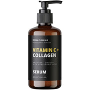 Vitamin C + Collagen facial serum bottle with pump, 240 ml