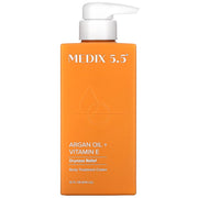 MEDIX 5.5 argan oil + vitamin E dryness relief body cream, 444 ml pump bottle
