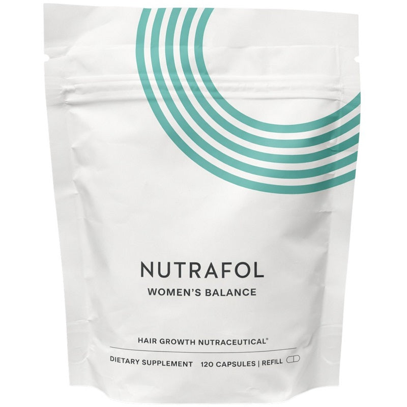 Nutrafol Women’s Balance hair growth nutraceutical refill pouch, 120 capsules