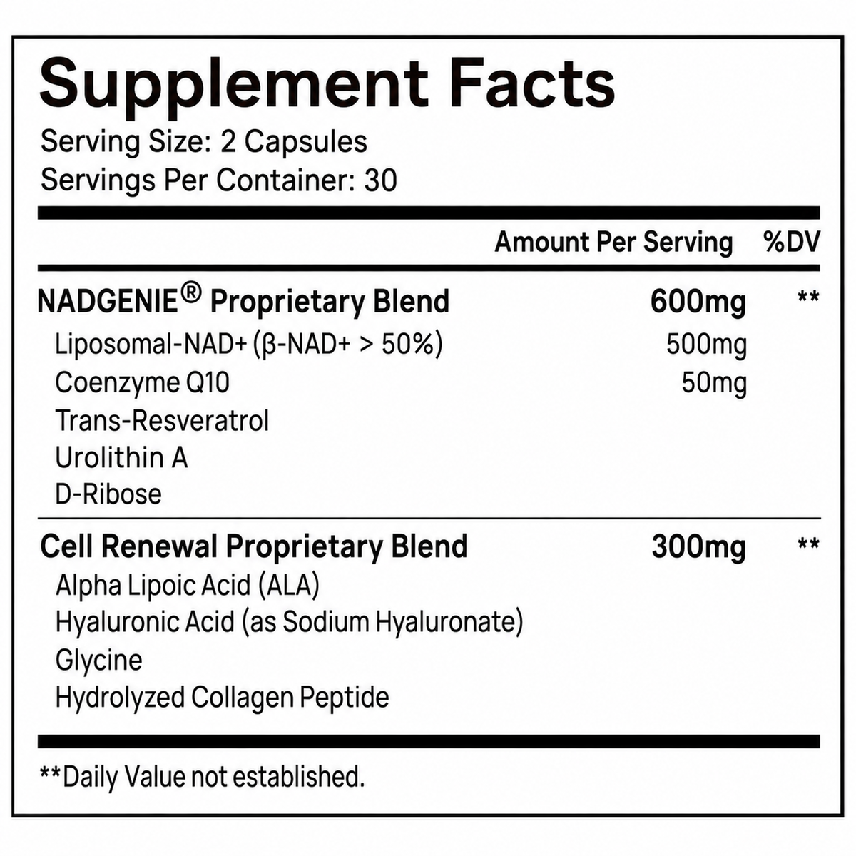 Selerb Liposomal NAD+ For Women 900mg