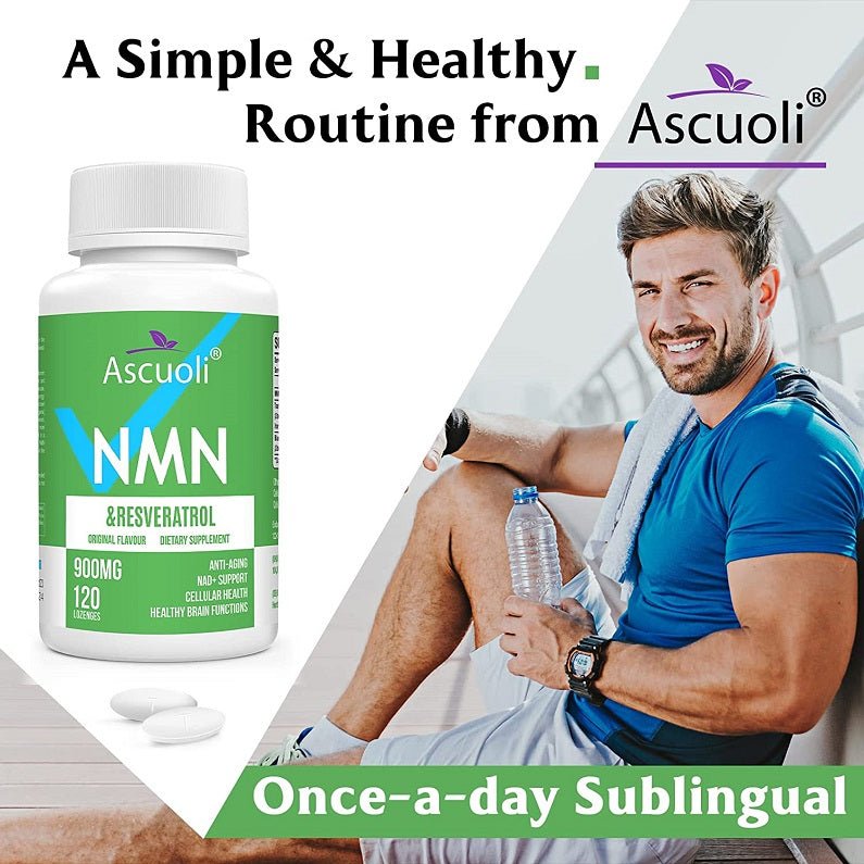 Ascuoli NMN + Resveratrol Lozenges 900mg bodytonix Australia bodytonix