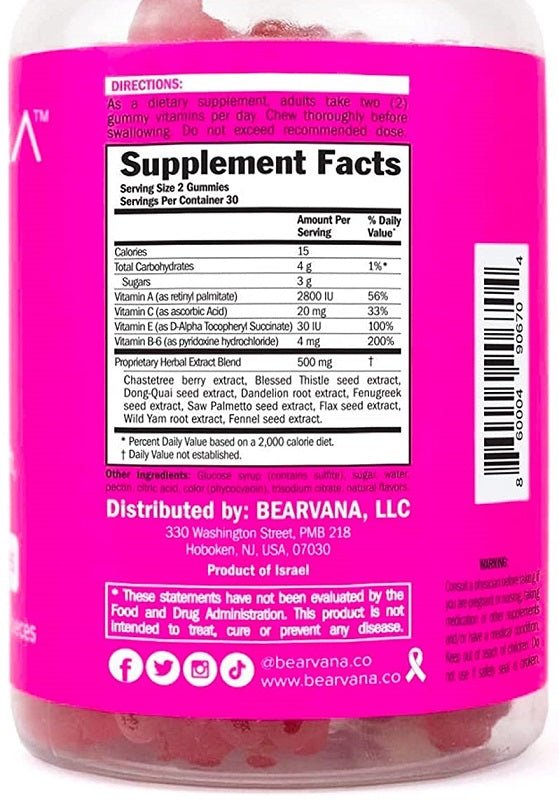 Bearvana Breast Gummies bodytonix Australia bodytonix