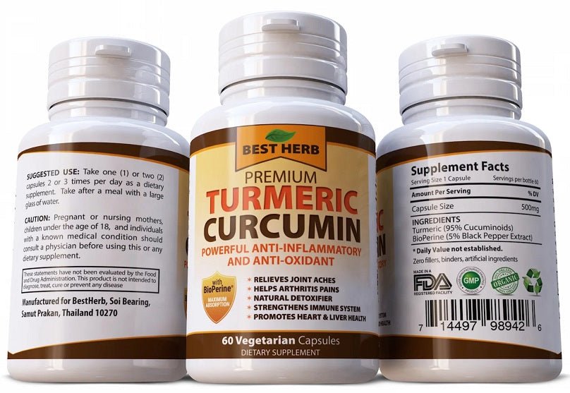 Best Herb Premium Turmeric Curcumin + BioPerine - bodytonix