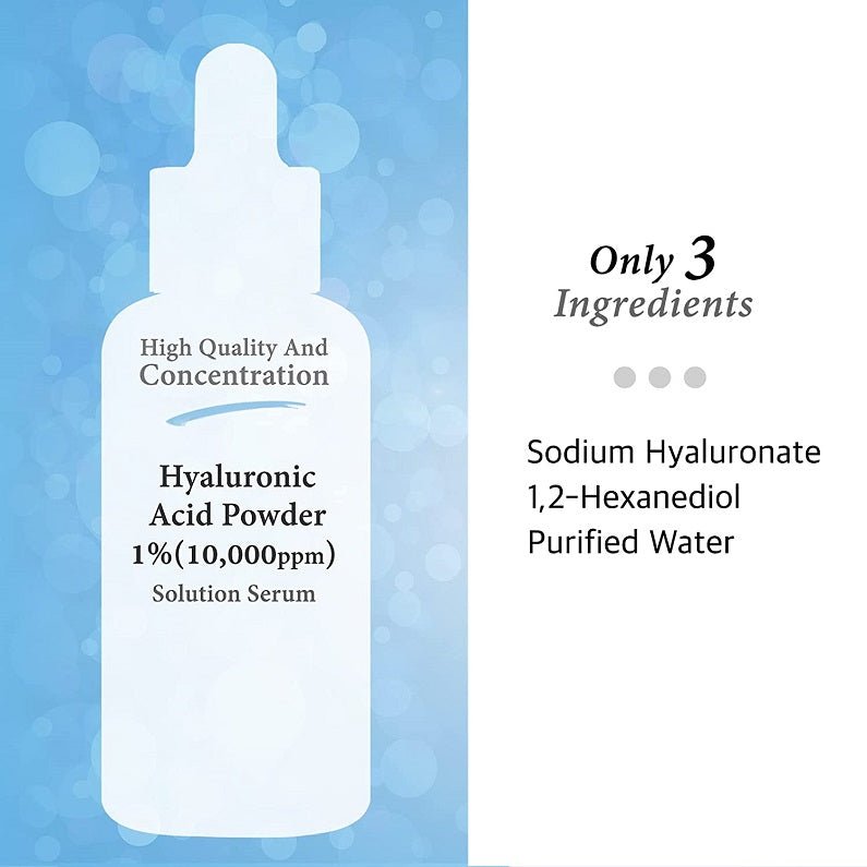Cos De BAHA hyaluronic acid serum bottle with ingredient text on label