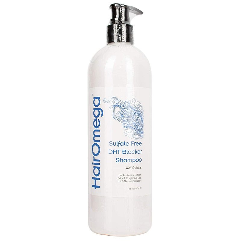 DrFormulas shampoo bottle, sulfate-free DHT blocker