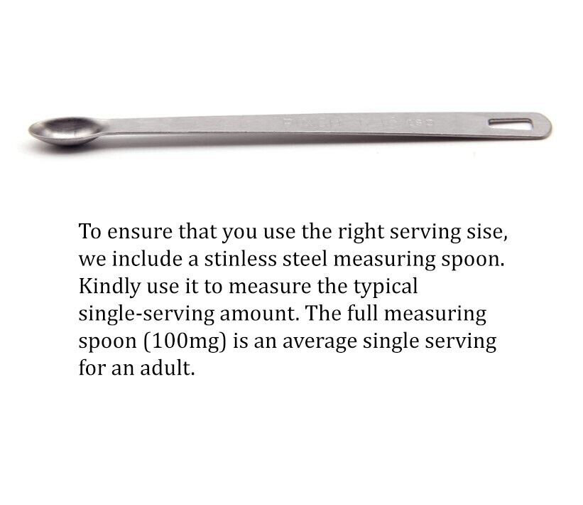 Stainless-steel measuring spoon for shilajit serving size