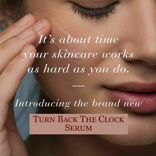 Retinol vitamin A serum application, close-up lips and hand on face