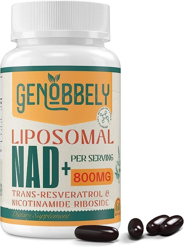 Genobbely Liposomal NAD+ NR + TransResveratrol 800mg bodytonix Australia bodytonix